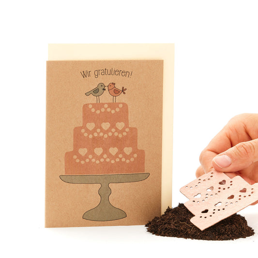 Hochzeitskarte "Torte"