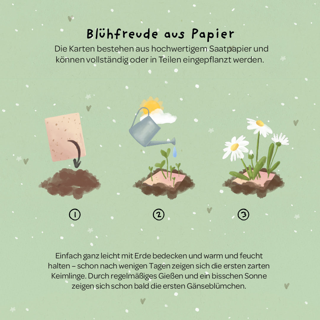 Grußkarte - Gans lieben Dank