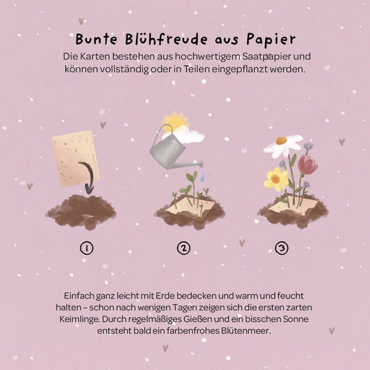 Grußkarte - Viel Glück!