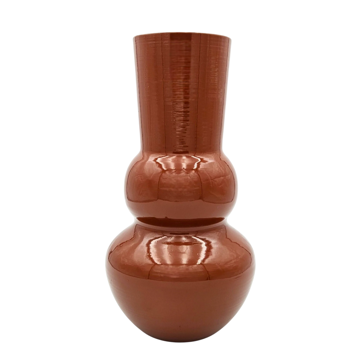 Vase Retro Zinkvase Beige Terrakotta 30x15 Blumenvase Dekovase Blumengefäß
