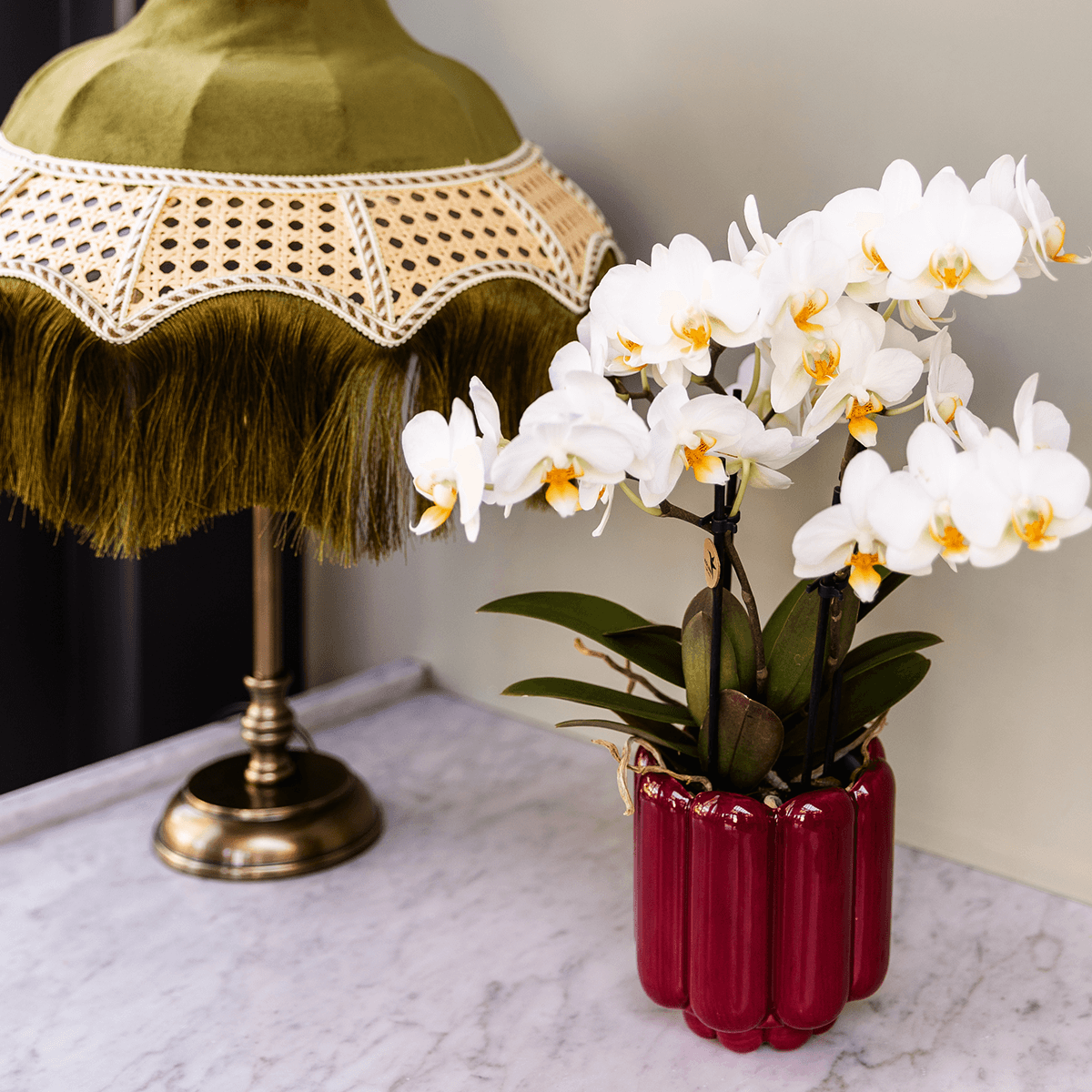 Kolibri Home | Retro Shine Übertopf - Red - Ø9cm