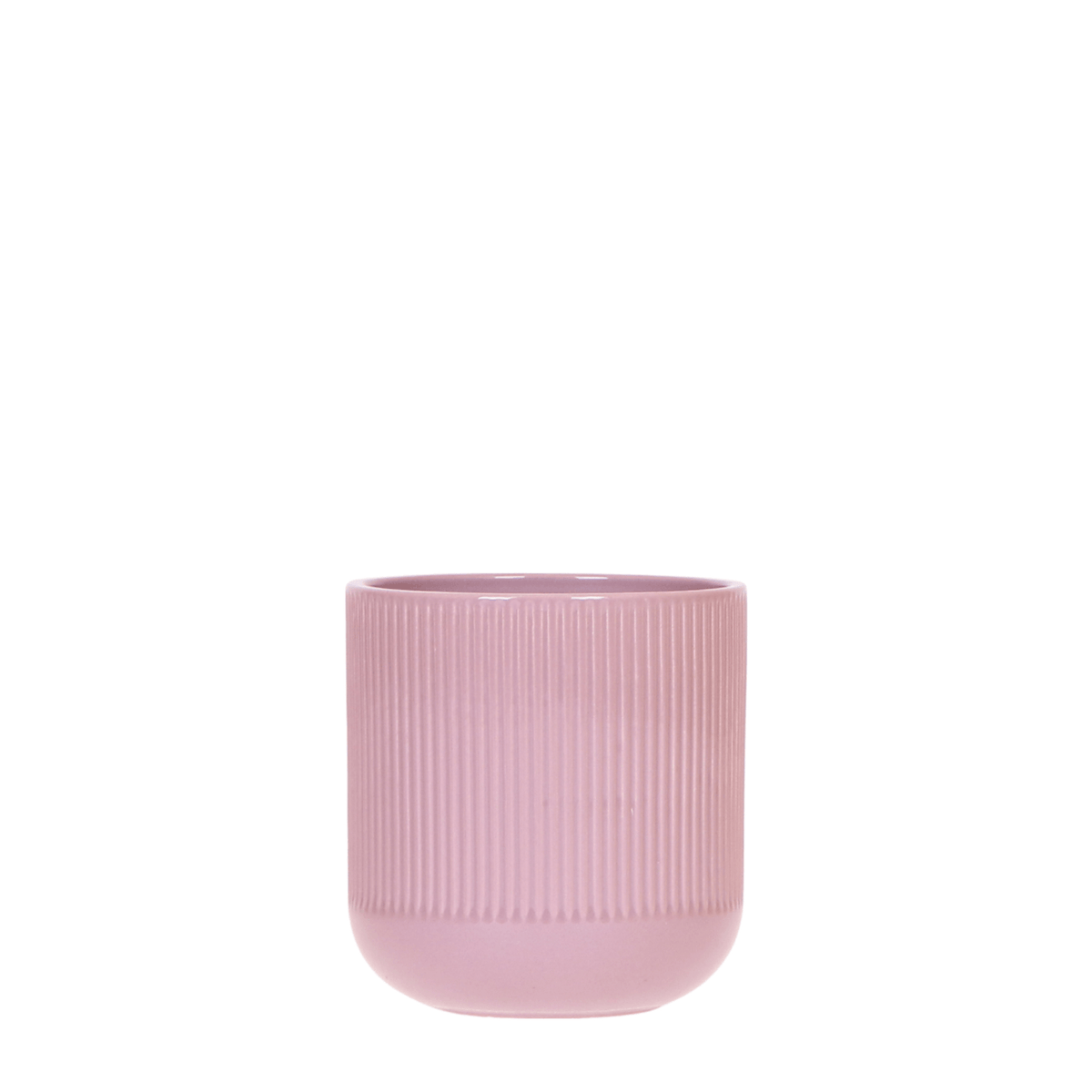 Flare Dekotopf Purple Ø6cm – Stilvoller Retro-Keramiktopf mit markantem Rillenmuster – Bold Seventies Design – Moderner Pflanzkübel für Indoor Pflanzen