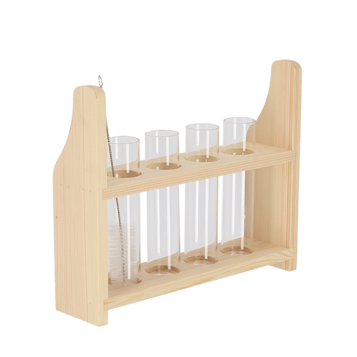 Reagenzglasständer S – Kompakter & stabiler Halter – 20cm hoch – Für Reagenzgläser – Platzsparend & robust