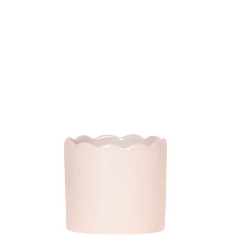 Kolibri Home Curve Übertopf – Weiß – Ø6cm
