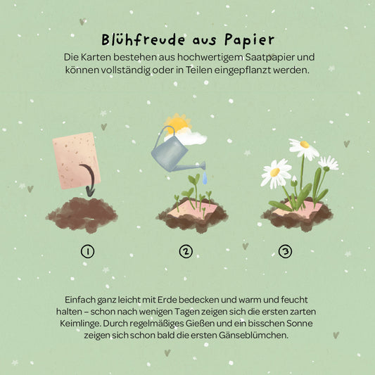 Grußkarte - Gans lieben Dank 