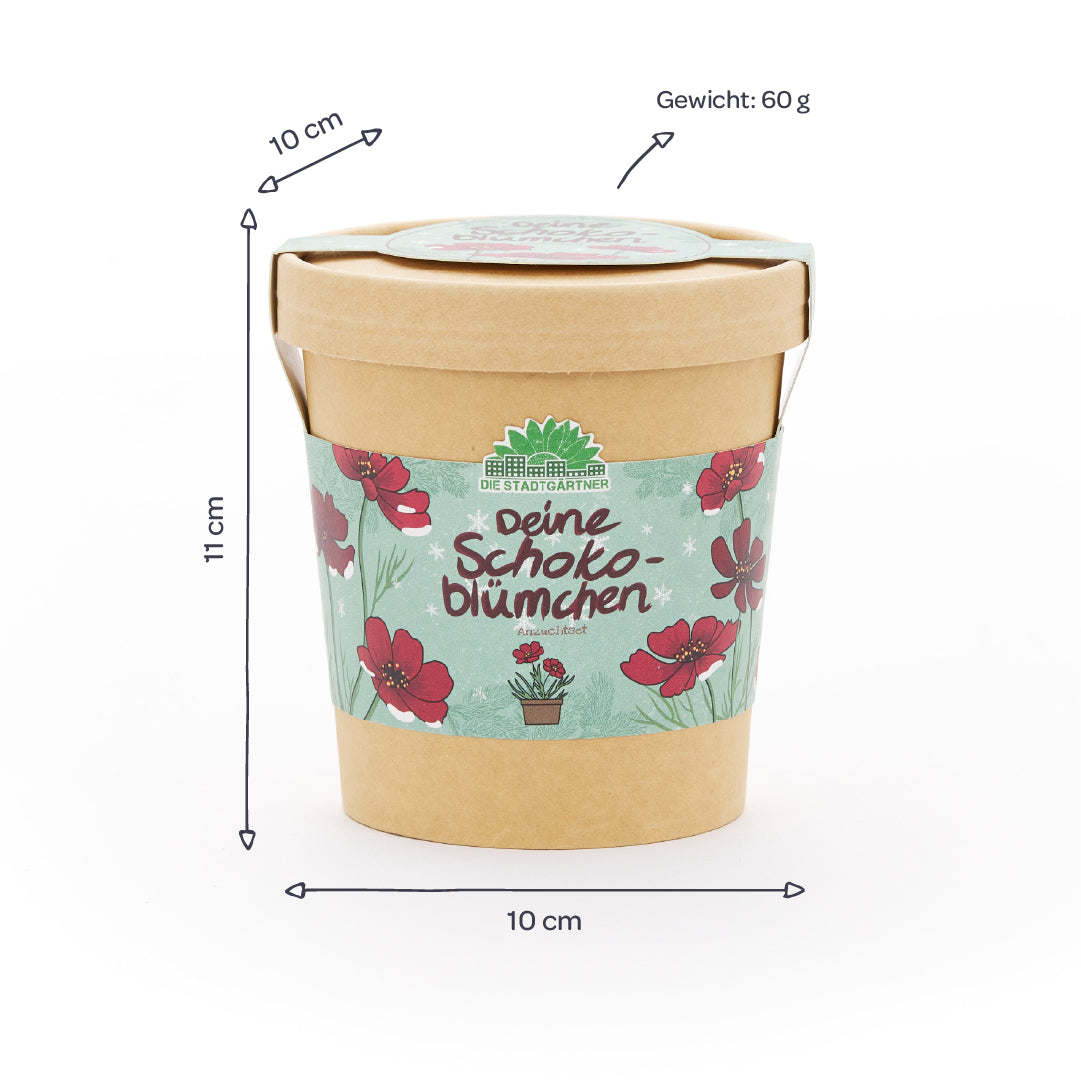 Schokoblumen aus dem Becher 