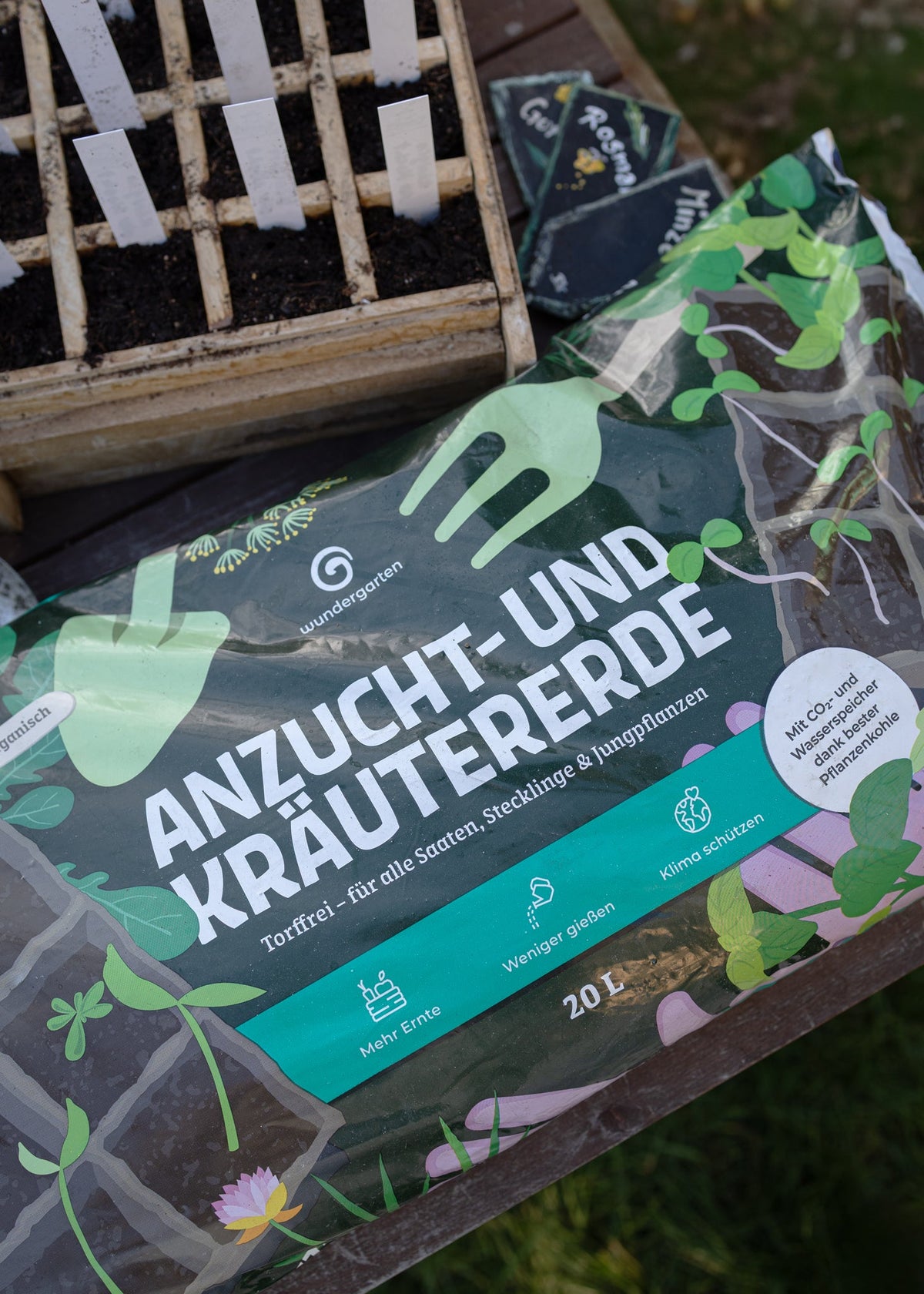 Wundergarten Anzucht und Kräutererde 20L