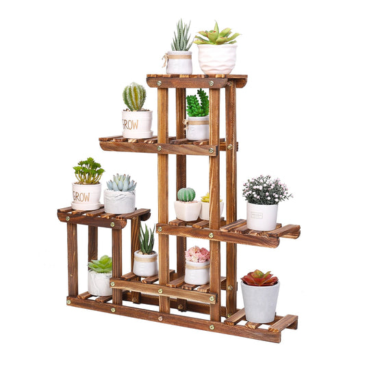 Multi-tiered Plant Stand Pots Display Rack for Balcony Indoor Outdoor 