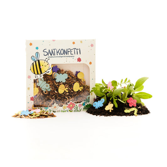 Buntes Saatgutkonfetti 