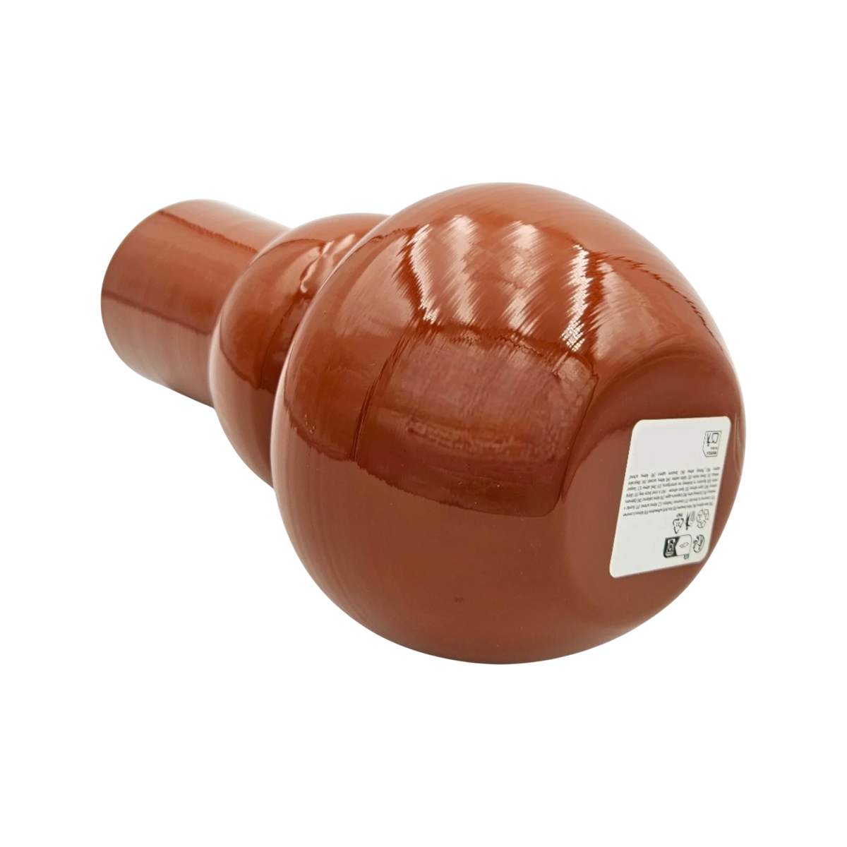 Vase Retro Zinkvase Beige Terrakotta 30x15 Blumenvase Dekovase Blumengefäß 