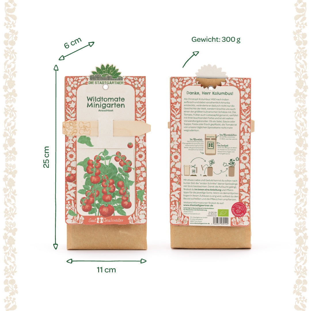 Anzuchtset – Minigarten BIO-Wildtomate 