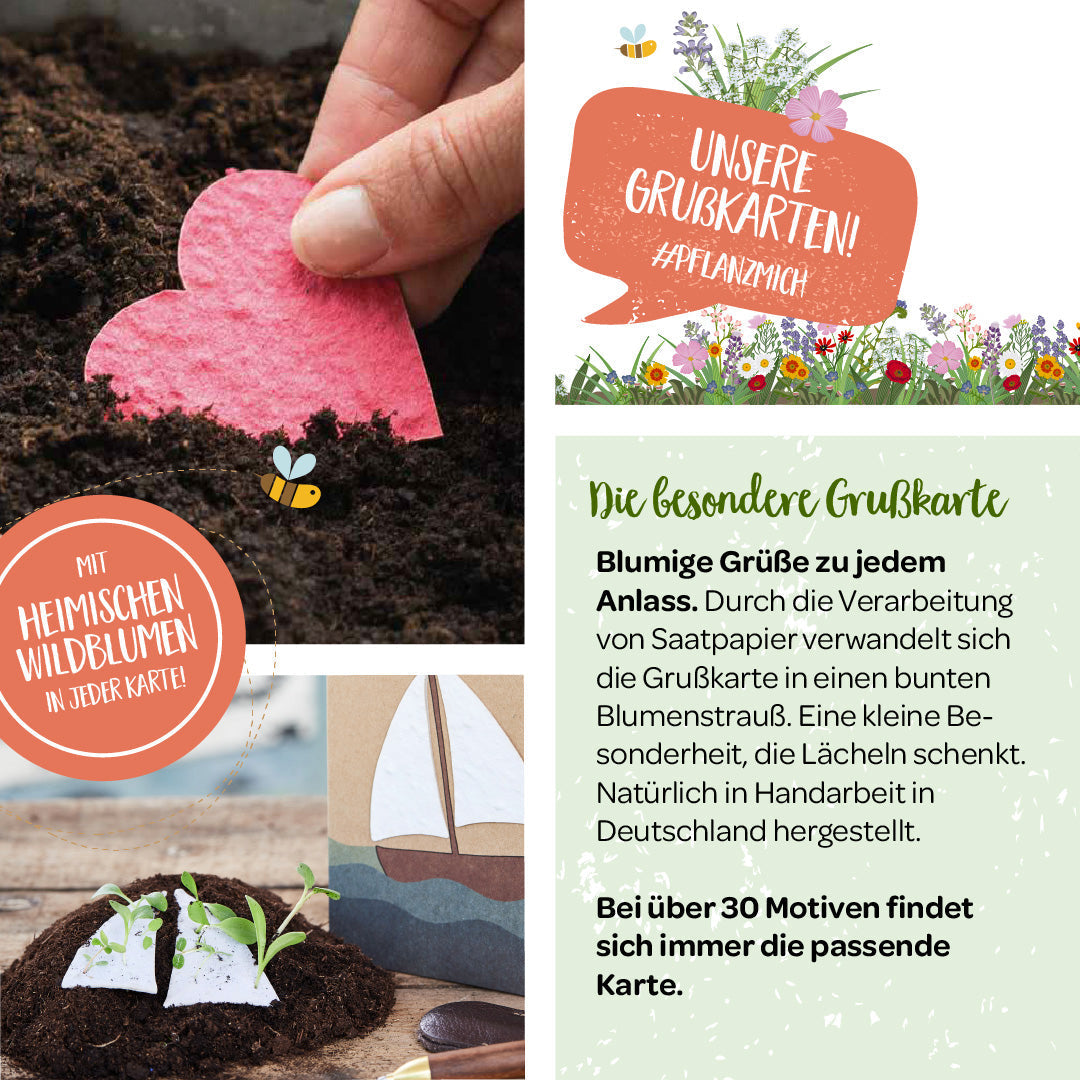Grußkarte "Ballonflug" 
