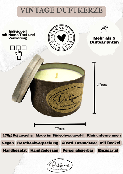 Sternzeichen Widder Duftkerze - Handgemachte Sojawachs-Kerze - Personalisiertes Astrologie-Geschenk 