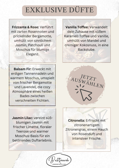 Tada - dein Geschenk - LUSTIGES Lama - personalisierbare PREMIUM Duftkerze mit verschiedenen Dekoren - handgemacht aus dem Südschwarzwald 