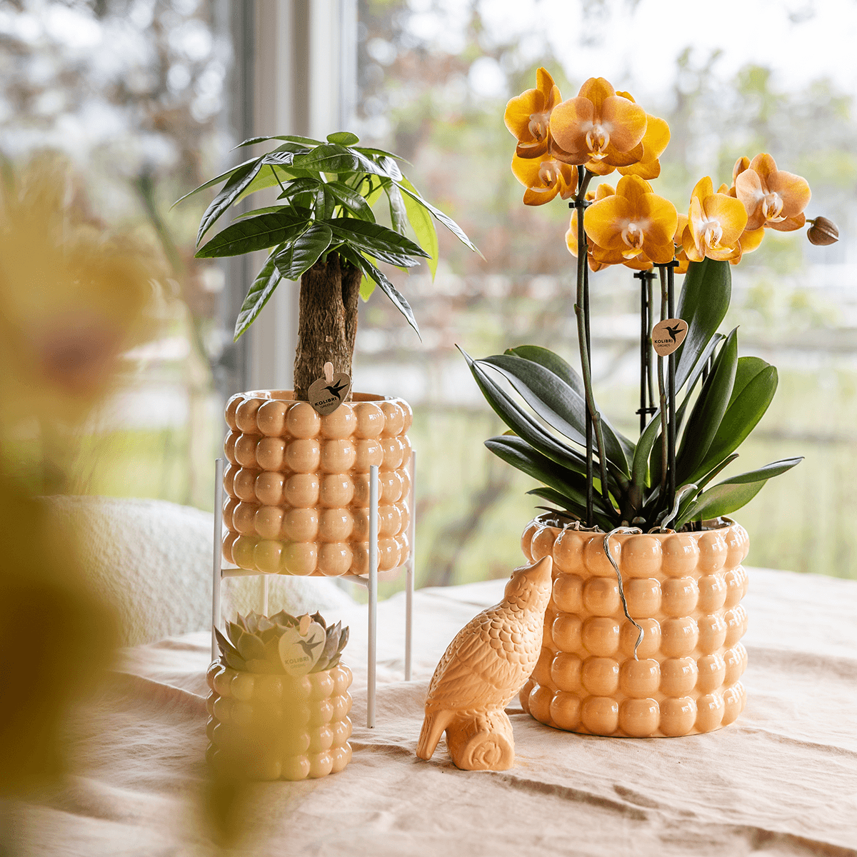 Kolibri Home | Poppy Ziertopf - Peach - Ø12cm 