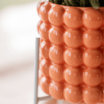 Kolibri Home | Poppy Ziertopf - Orange - Ø9cm 