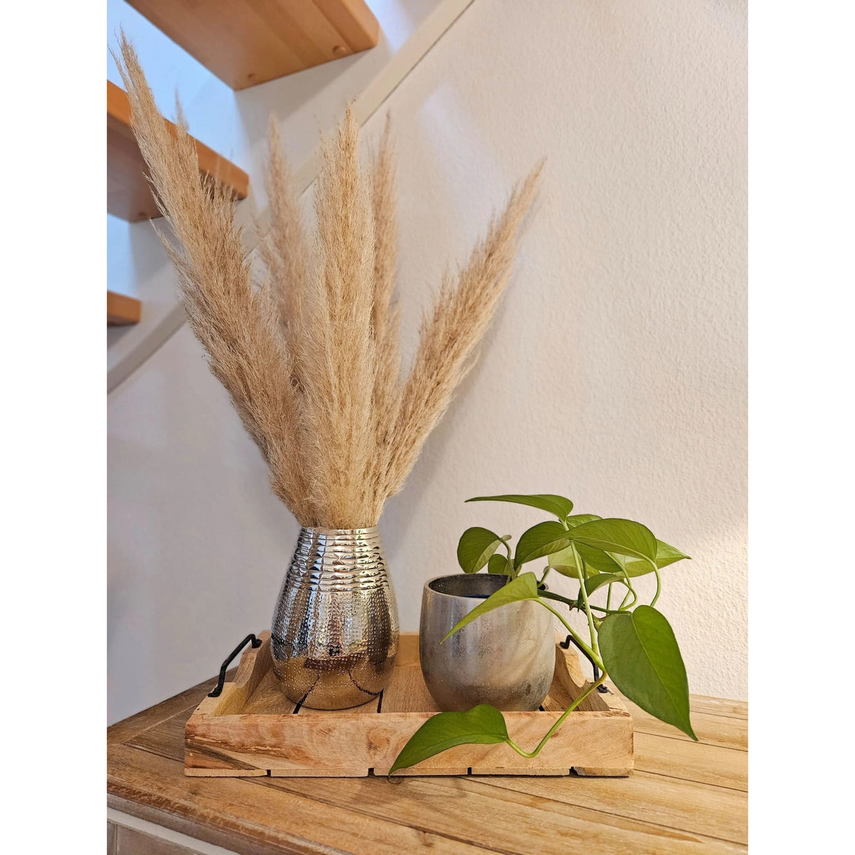 Tablett Dekotablett Holz Mango braun Deko Tischdeko Kerzentablett Holztablett Mittel: 46 x 31 cm 