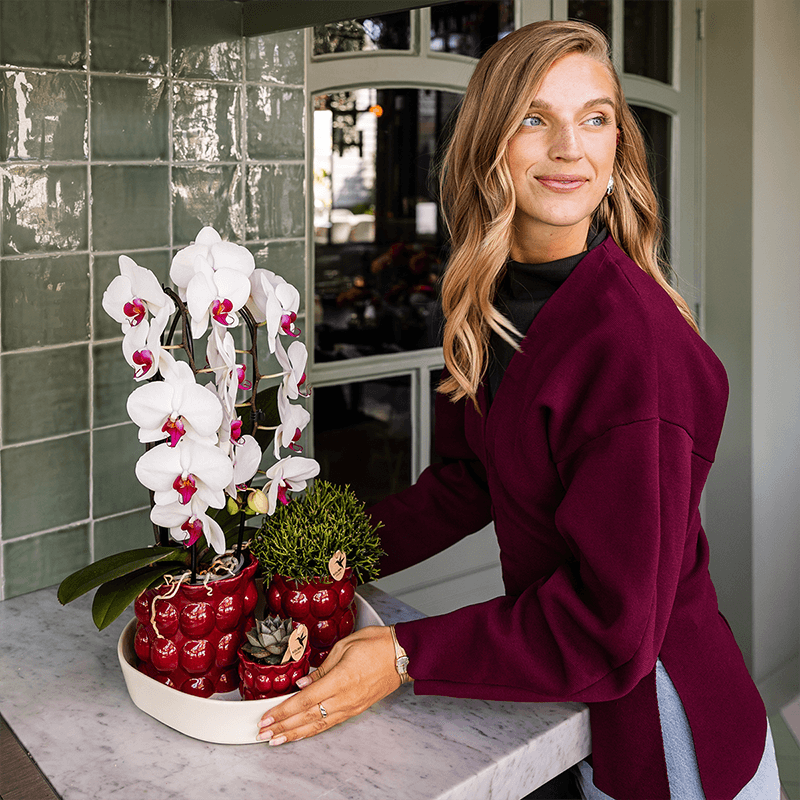 Kolibri Home | Cotton Shine Übertopf - Red - Ø6cm 