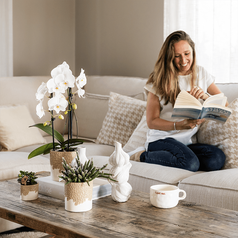 Kolibri Home | Bloom sierpot - Sand - Ø9cm 