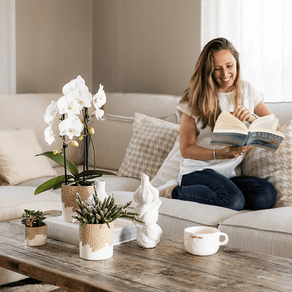 Kolibri Home | Bloom sierpot - Sand - Ø9cm 