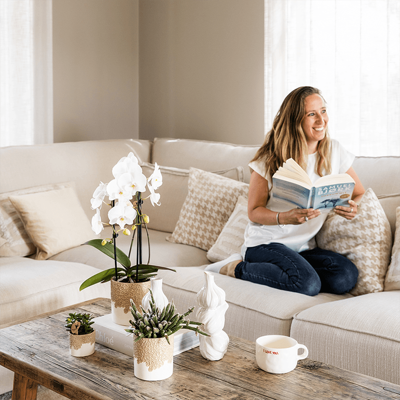 Kolibri Home | Bloom sierpot - Sand - Ø9cm 