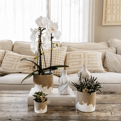 Kolibri Home | Bloom sierpot - Sand - Ø9cm 