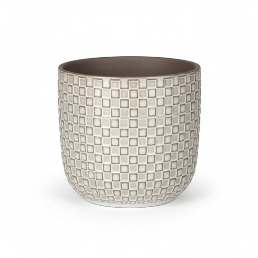 Pot relief wit D13,5 