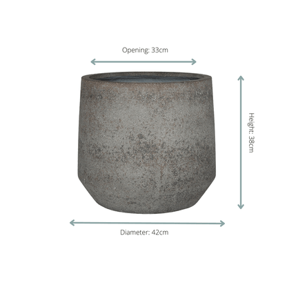 Pot Harith M Dioriet Grey - D42 x H38 