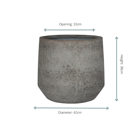 Pot Harith M Dioriet Grey - D42 x H38 