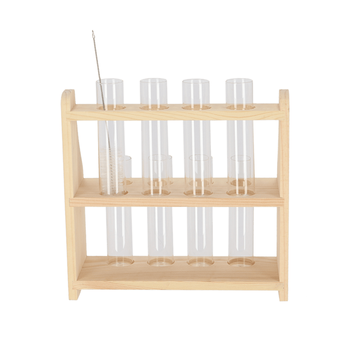 Reagenzglasständer L – Stabiler Halter für Reagenzgläser – Kompakte Maße 24,3x8,5x24,1cm – Praktisch und Robust für Pflanzen & Stecklinge 