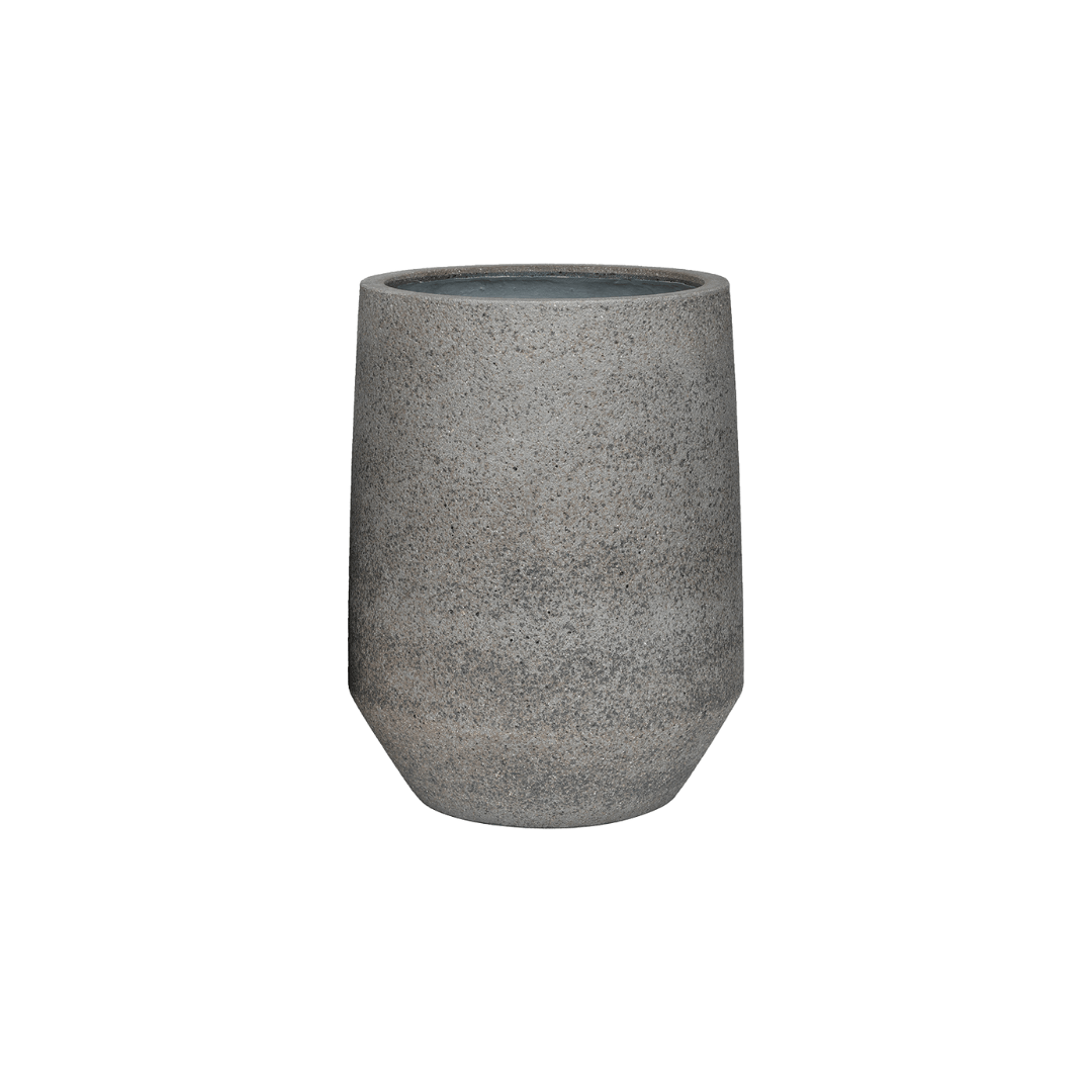 Pflanztopf Harith High S – Dioriet Grey – D40xH48 – Hoher Blumentopf in Steinoptik – Moderner Pflanzkübel für Innen & geschützte Außenbereiche – Robust & dekorativ 