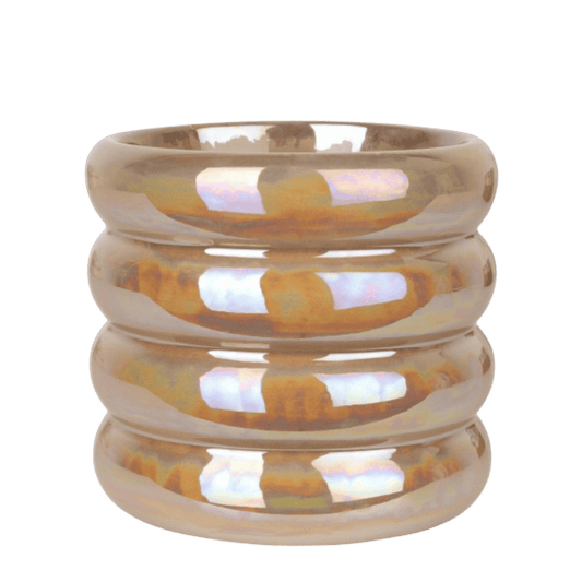 Dekotopf 'Glow' – Beige – Ø 9 cm