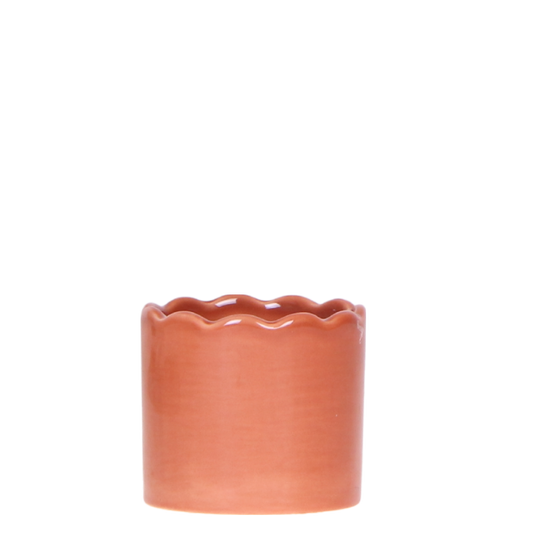 Kolibri Home Curve Übertopf – Terracotta – Ø6cm