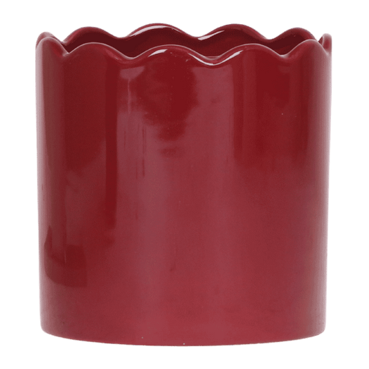 Kolibri Home Curve Übertopf – Rot – Ø12cm