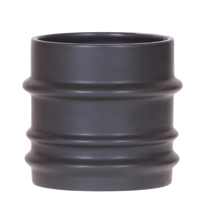 Kolibri Home Mellow-Übertopf – Schwarz – Ø9cm