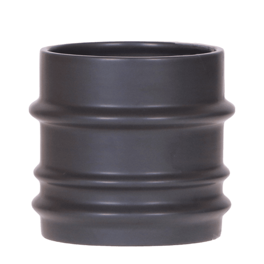 Kolibri Home Mellow-Übertopf – Schwarz – Ø9cm