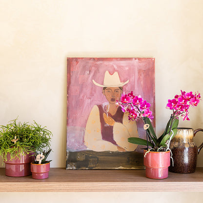 Kolibri Home 'Timeless' Übertopf – Rosa – Ø9cm – Ansicht 3