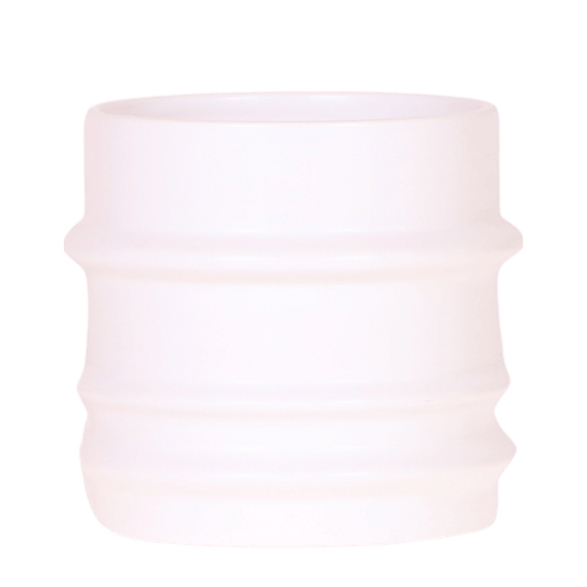 Kolibri Home Mellow-Übertopf – Weiß – Ø9cm