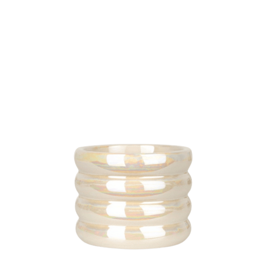Dekotopf 'Glow' – Travertine – Ø 6 cm