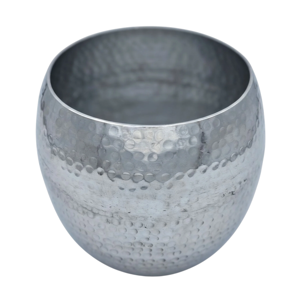 Übertopf Blumentopfe Silber Pflanztopf Deko 2er Set glänzend rund 