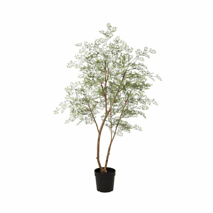 Cassia Baum Kunstpflanze 180cm – Große Deko Kunstpflanze – Pflegefreie Zimmerpflanze für Wohnzimmer Büro & Empfangsbereich