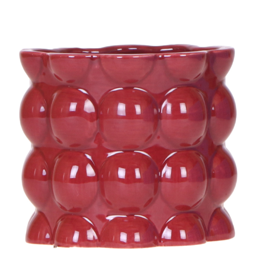 Kolibri Home | Cotton Shine Übertopf - Red - Ø12cm 