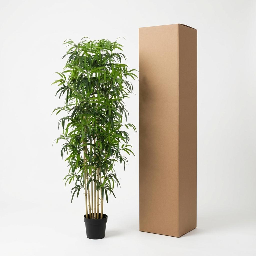 Künstlicher Bambus 180cm – Große Bambus Kunstpflanze im Topf – Realistische Deko Pflanze für Wohnzimmer Büro & Empfangsbereich - Oasis of Life
