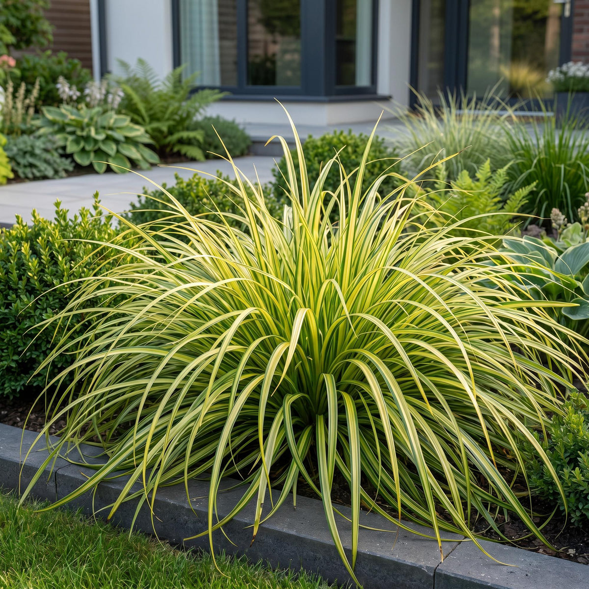 Segge 'Evergold' – Carex oshimensis 'Evergold' – 6 Pflanzen – Topf Ø11cm – Staude für Garten & Balkon – Ansicht 6