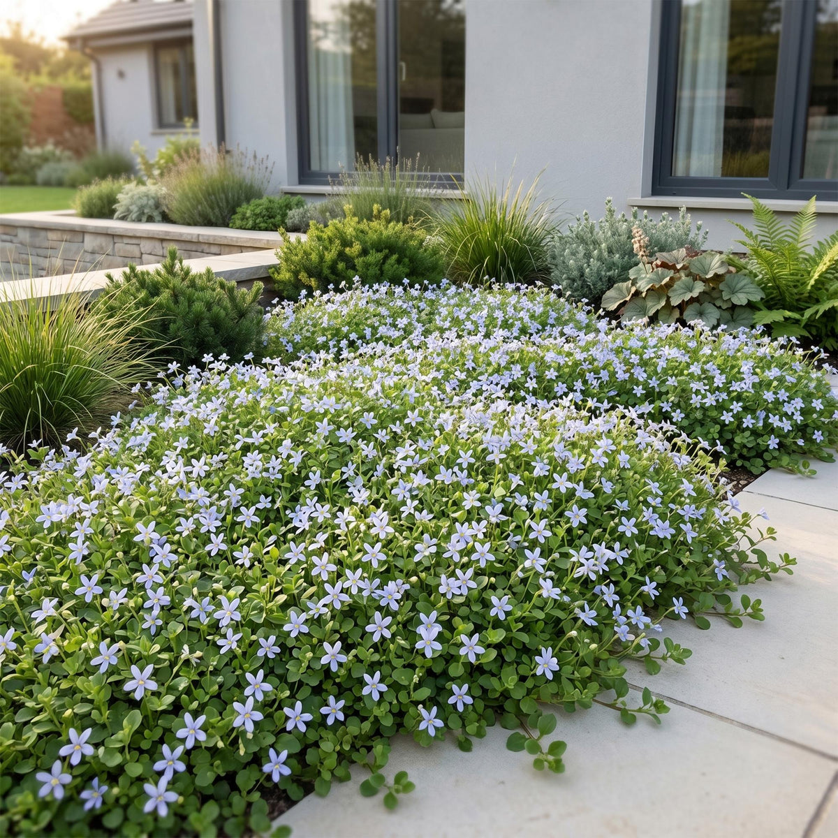 Sternmoos – Isotoma fluviatilis – 6 Pflanzen – Topf Ø11cm – Bienenfreundliche Staude für Garten & Balkon – Ansicht 6
