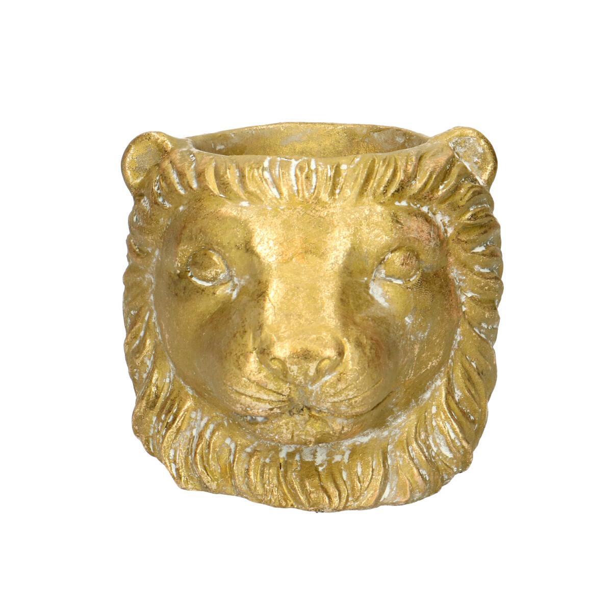 Planter Leeuw D11/13x10cm - Gold - D11/13x10cm 