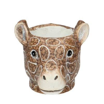 Planter Giraf D11/14x11cm - Braun - D11/14x11cm 