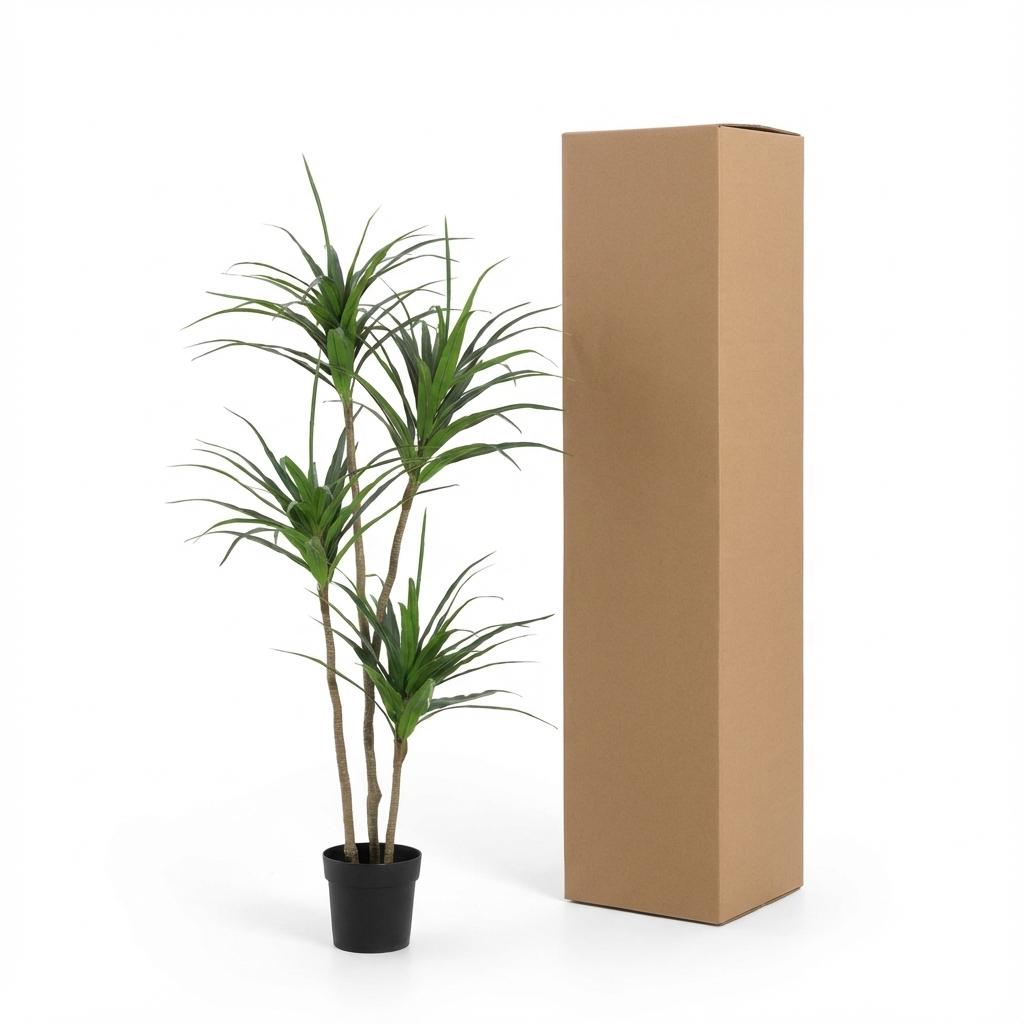 Dracaena Kunstpflanze 165cm – Große Drachenbaum Deko Pflanze – Pflegefreie Zimmerpflanze für Wohnzimmer Büro & Empfangsbereich - Oasis of Life
