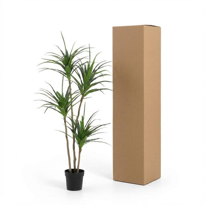 Dracaena Kunstpflanze 165cm – Große Drachenbaum Deko Pflanze – Pflegefreie Zimmerpflanze für Wohnzimmer Büro & Empfangsbereich - Oasis of Life