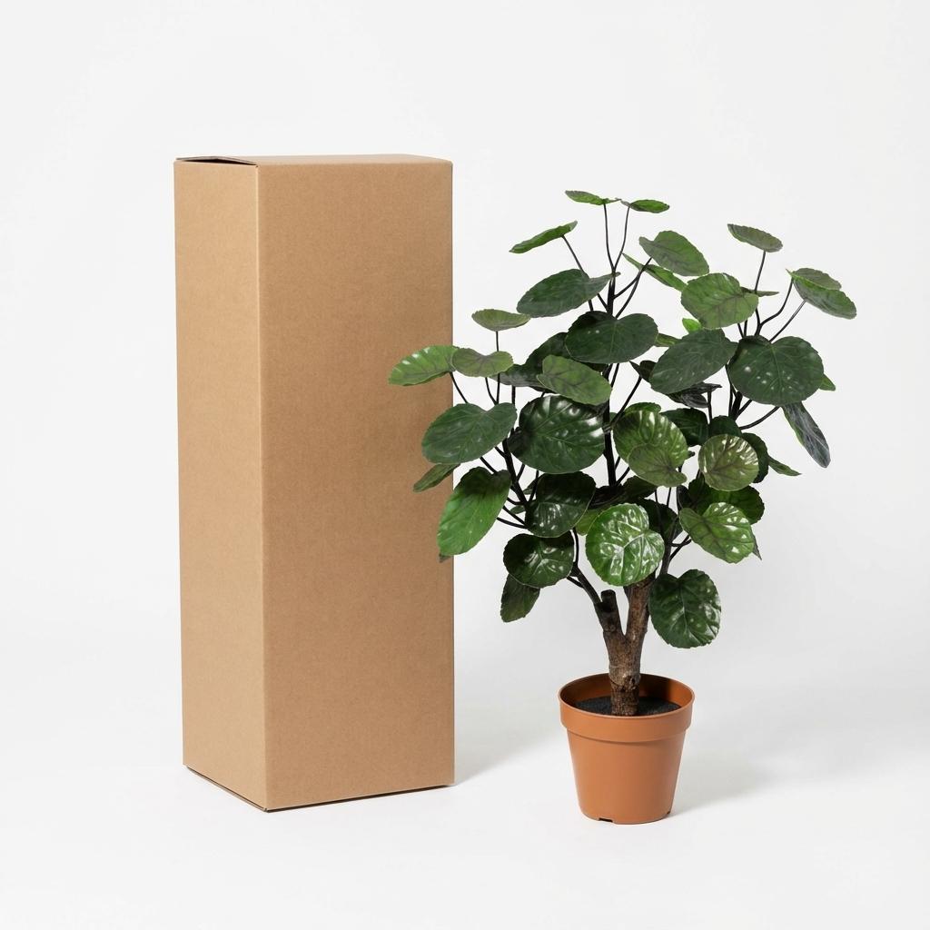 Polyscias Fabian Kunstpflanze 55cm – Dekorative Aralie Deko Pflanze – Pflegefreie Zimmerpflanze für Wohnzimmer Büro & Regal - Oasis of Life